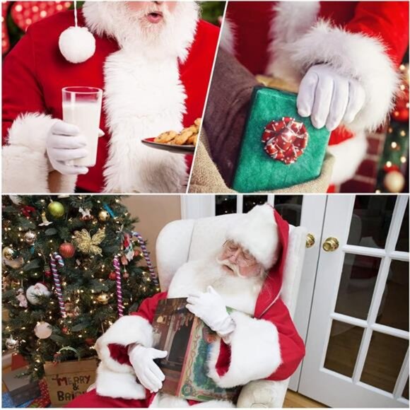 White Cotton Gloves XL Moisturizing Gloves for Dry Hands Eczema Hand Spa Jewelry - Picture 7 of 8